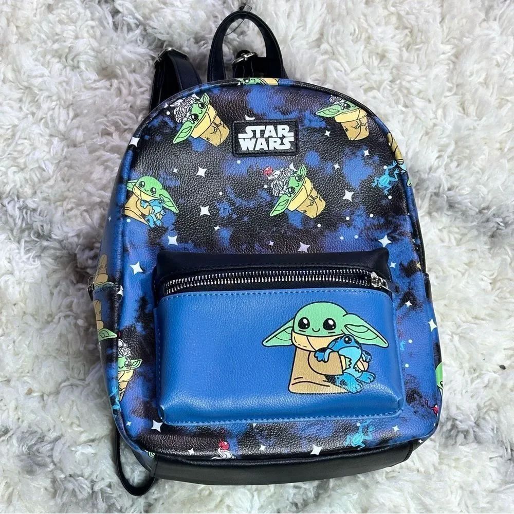 Star Wars Grogu Backpack - Blue and Black